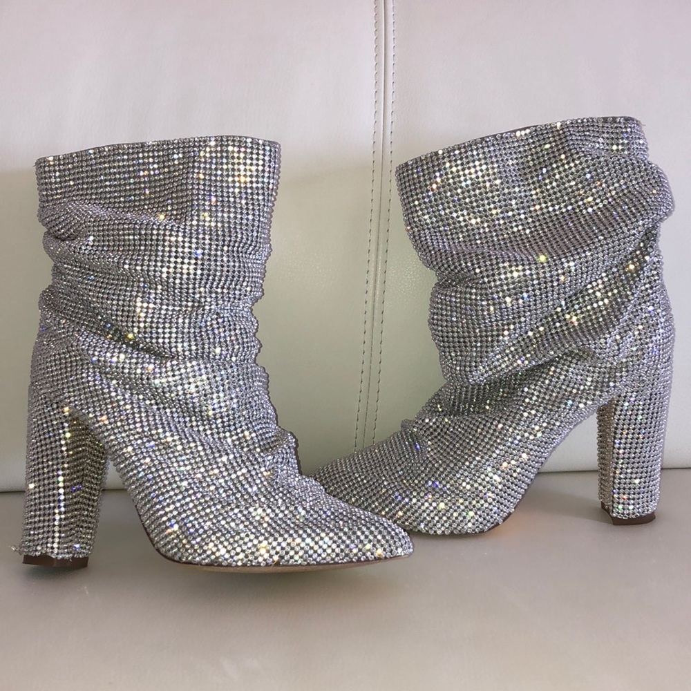 Fashion Nova Rhinestone Booties
